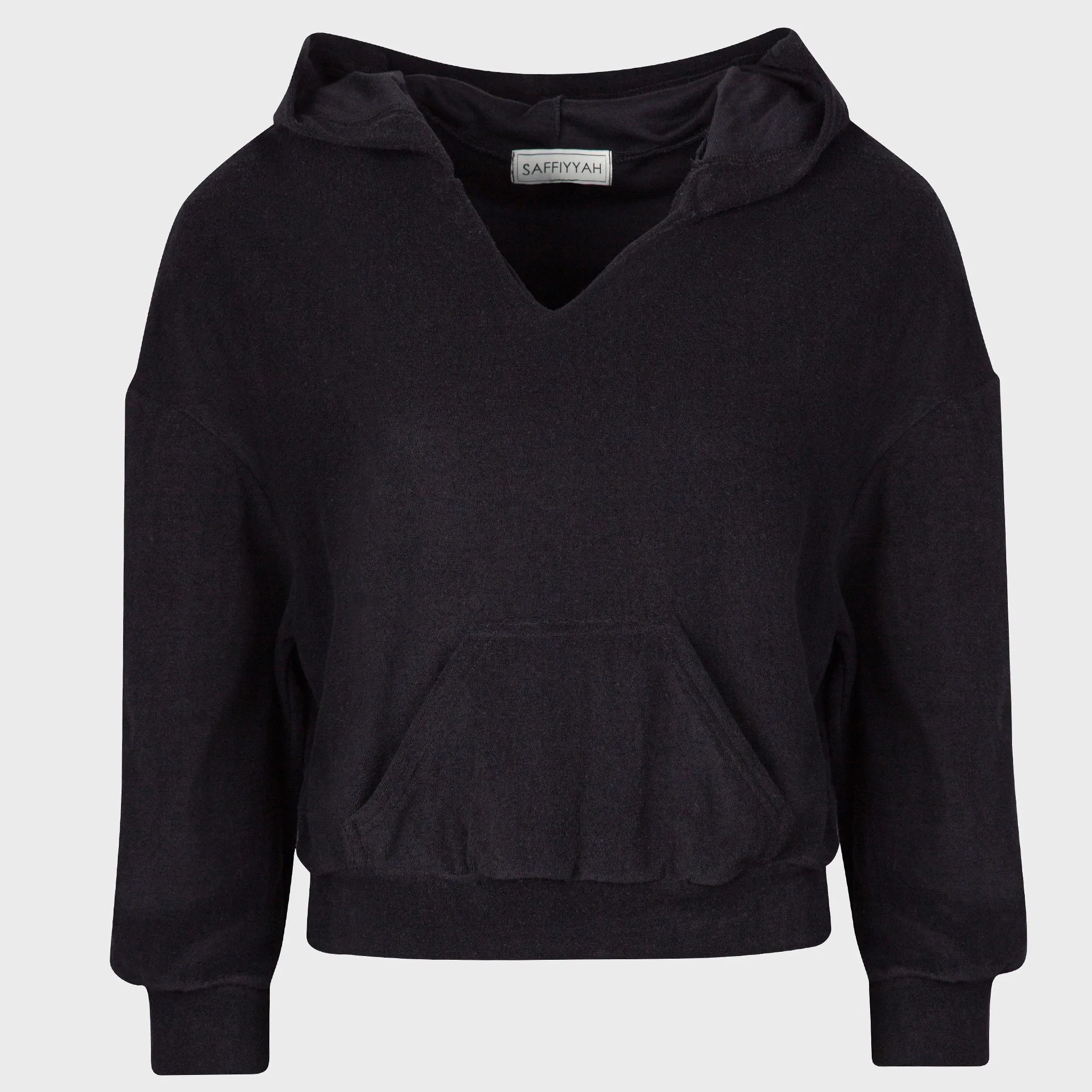Soft Towelling Long Sleeve Hoodie