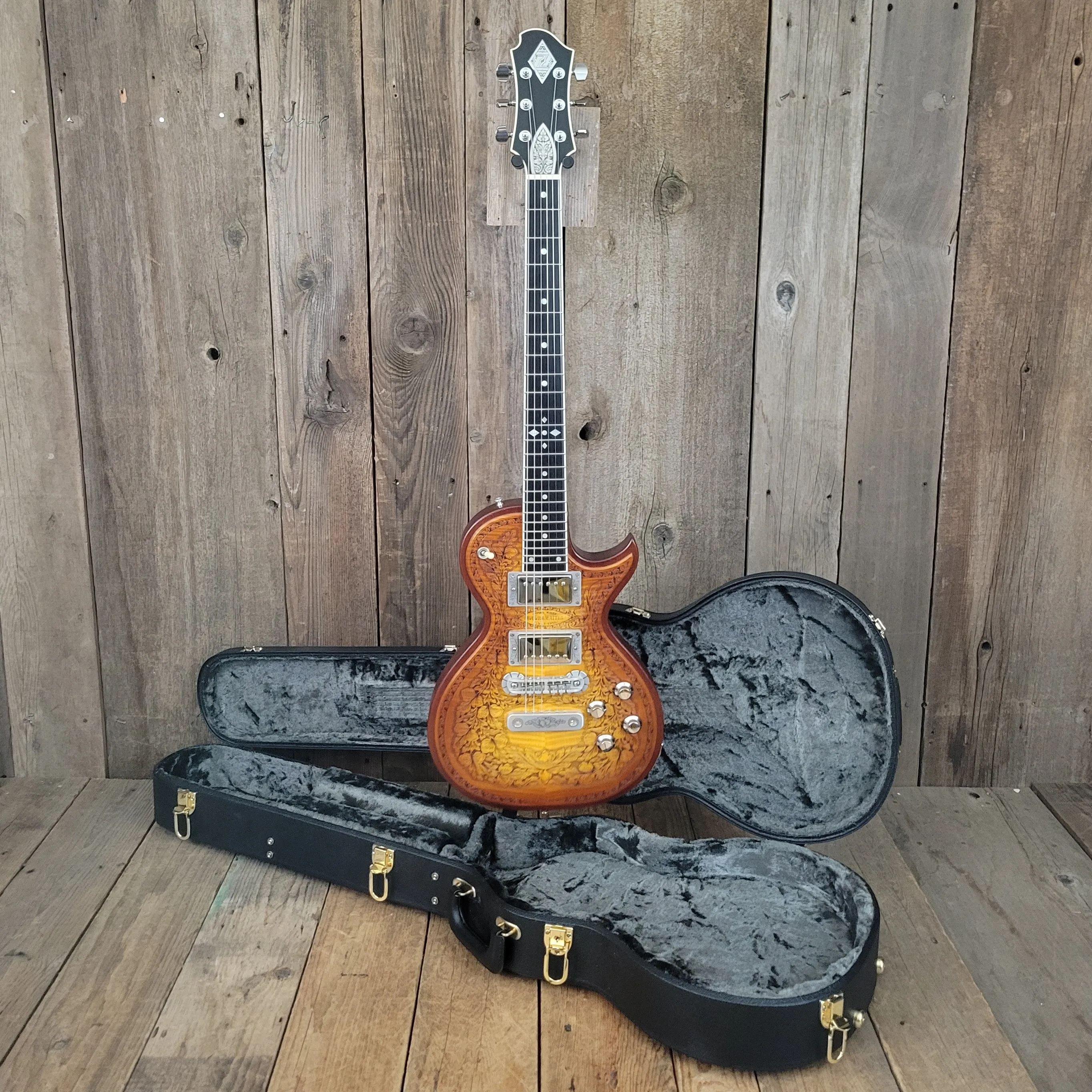 SOLD - Zemaitis CS24SU Custom Shop Wood Leaf Flame Maple Made in Japan - 2019