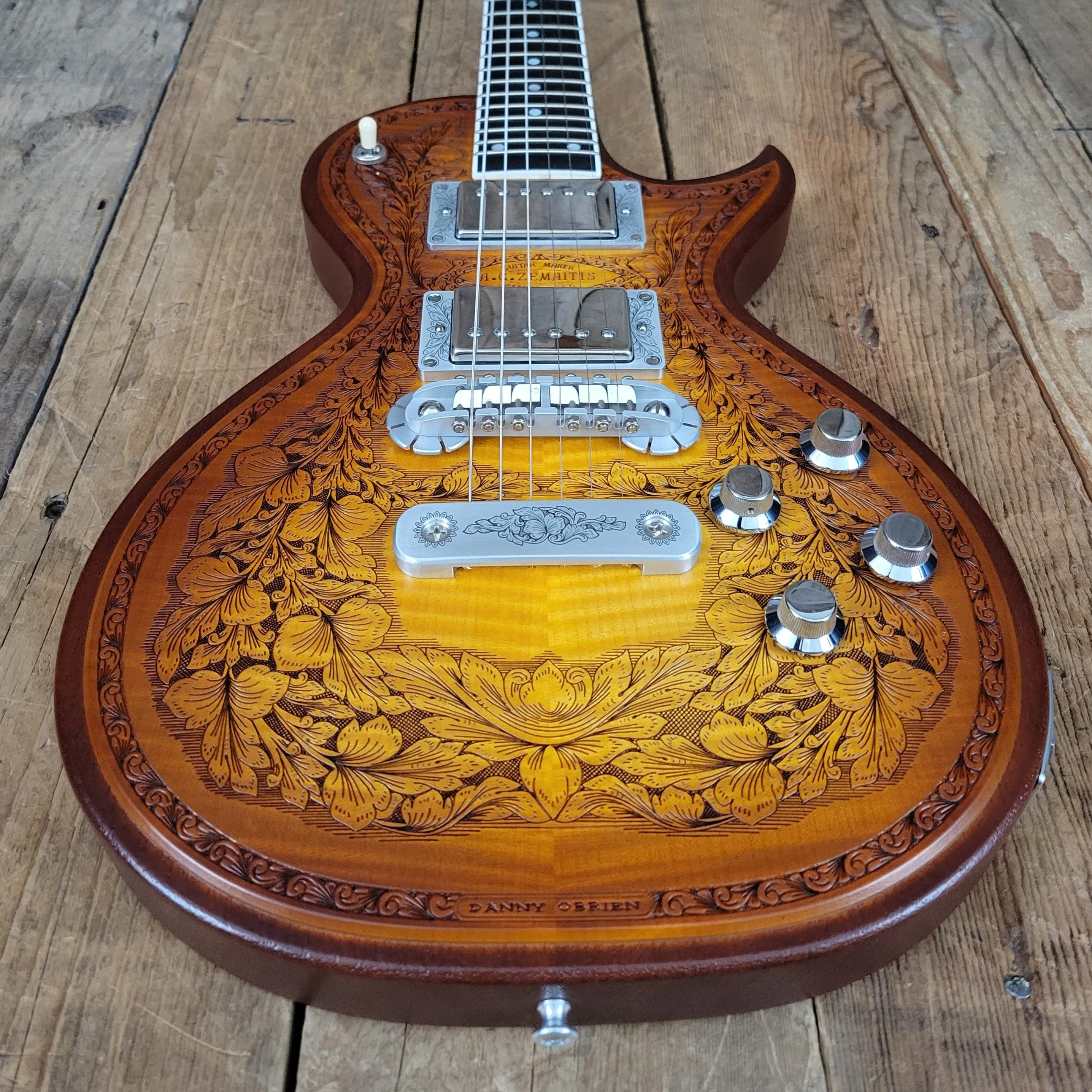 SOLD - Zemaitis CS24SU Custom Shop Wood Leaf Flame Maple Made in Japan - 2019
