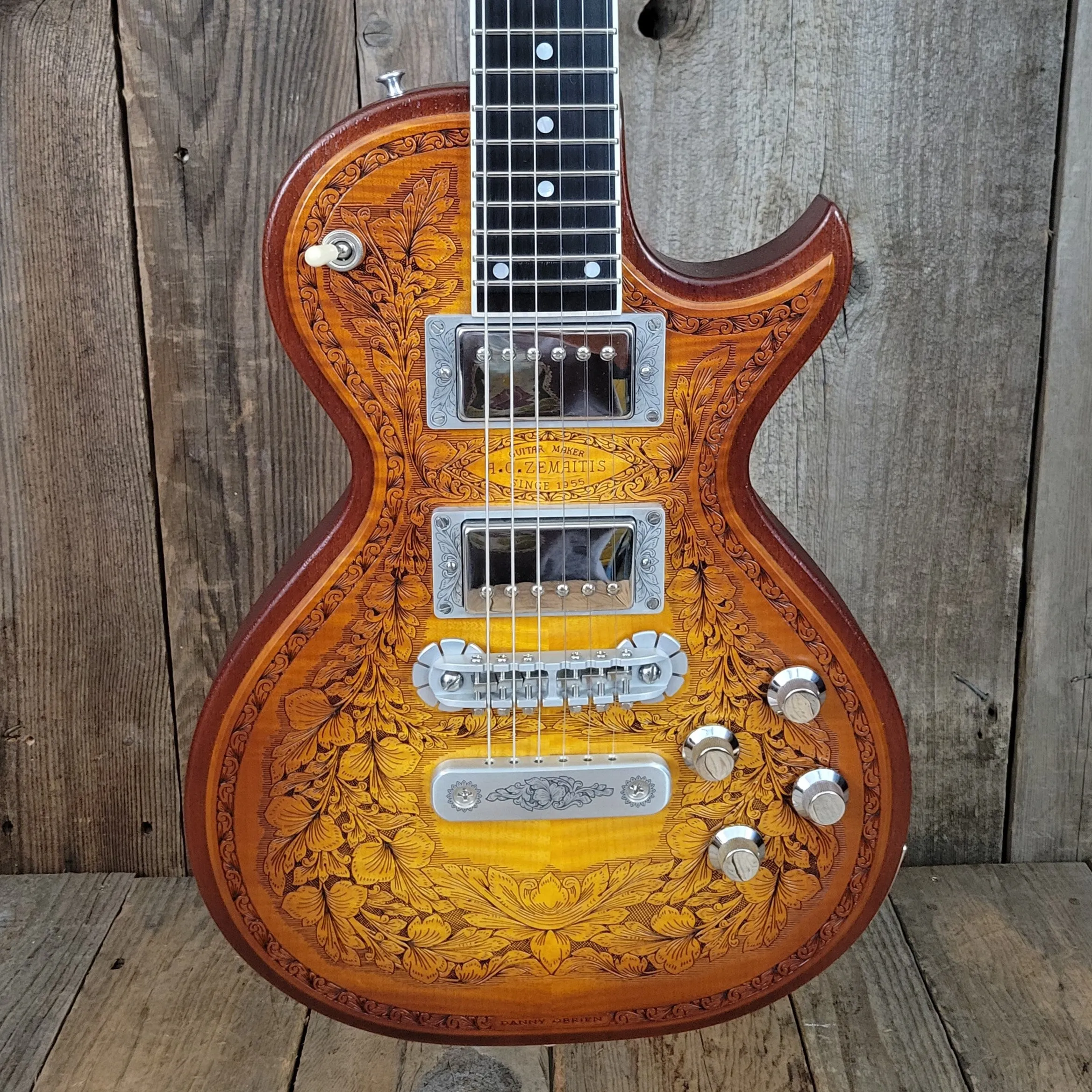 SOLD - Zemaitis CS24SU Custom Shop Wood Leaf Flame Maple Made in Japan - 2019