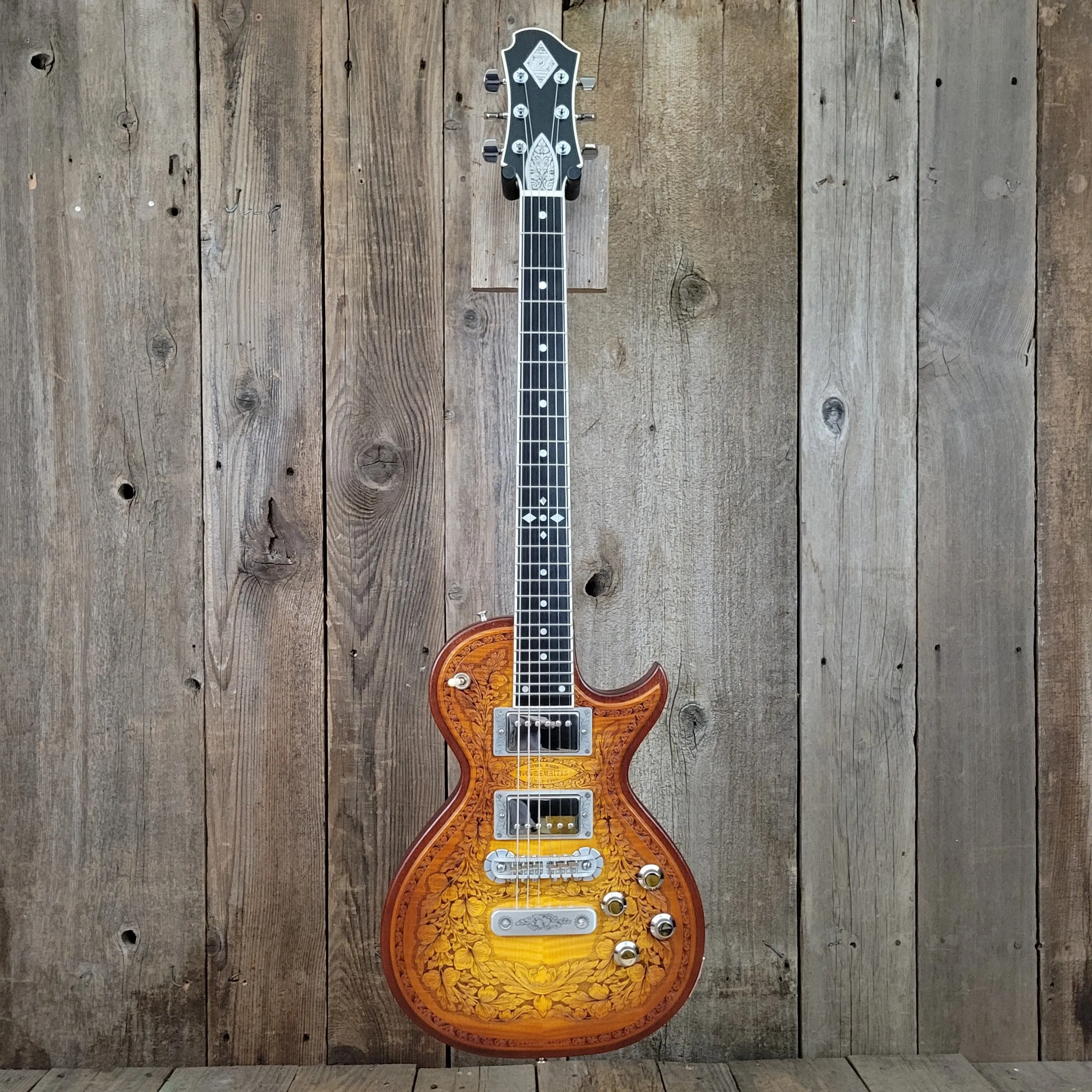 SOLD - Zemaitis CS24SU Custom Shop Wood Leaf Flame Maple Made in Japan - 2019