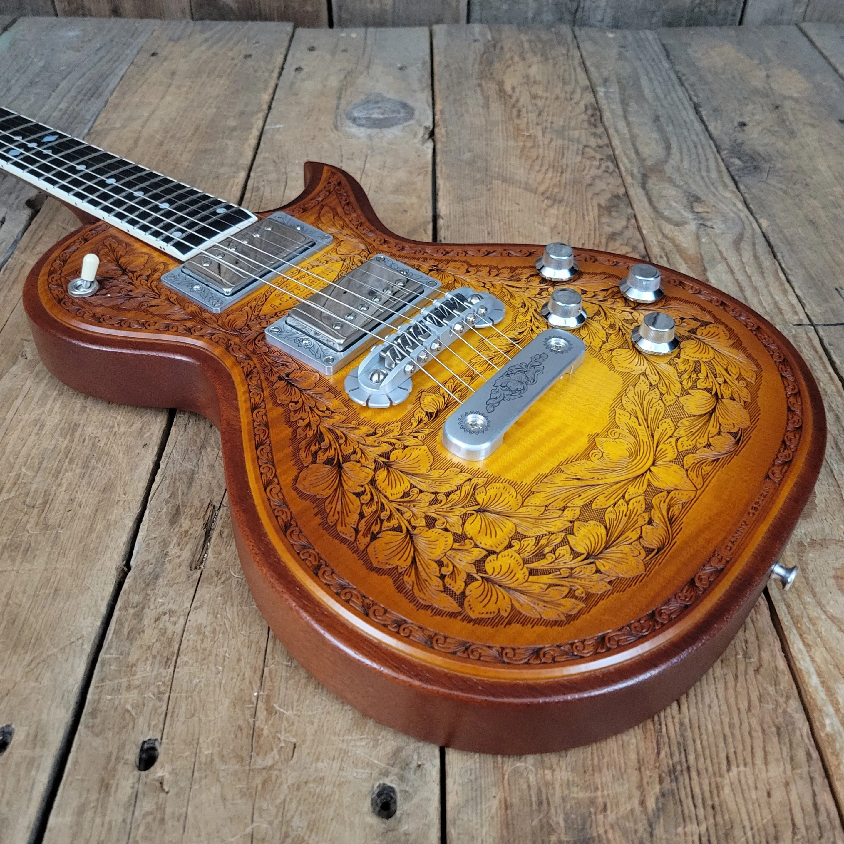 SOLD - Zemaitis CS24SU Custom Shop Wood Leaf Flame Maple Made in Japan - 2019
