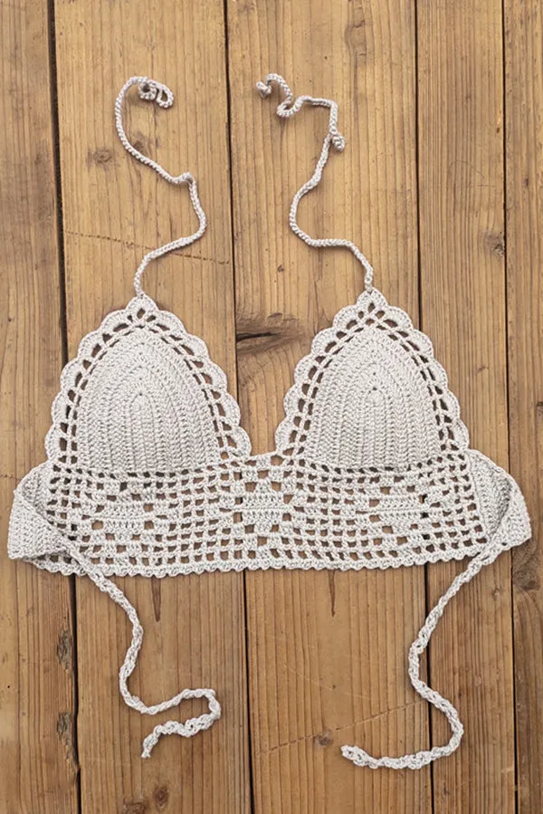 Solid Color Sexy Halterneck Knitted Vest