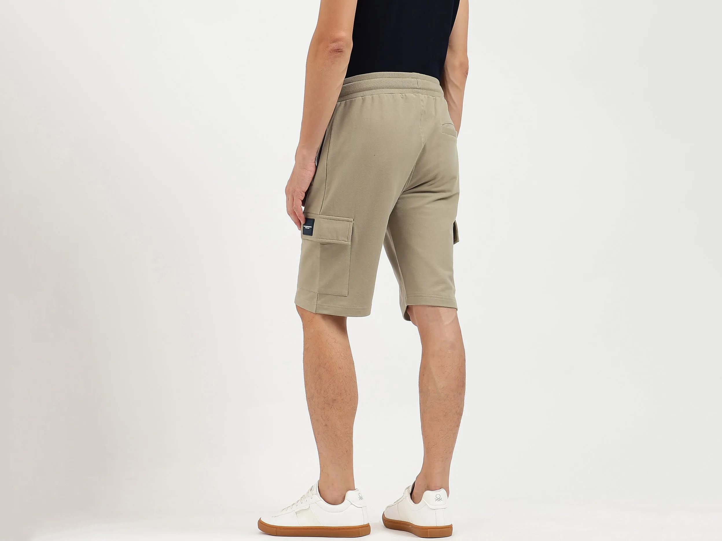 Solid Relaxed Fit Shorts