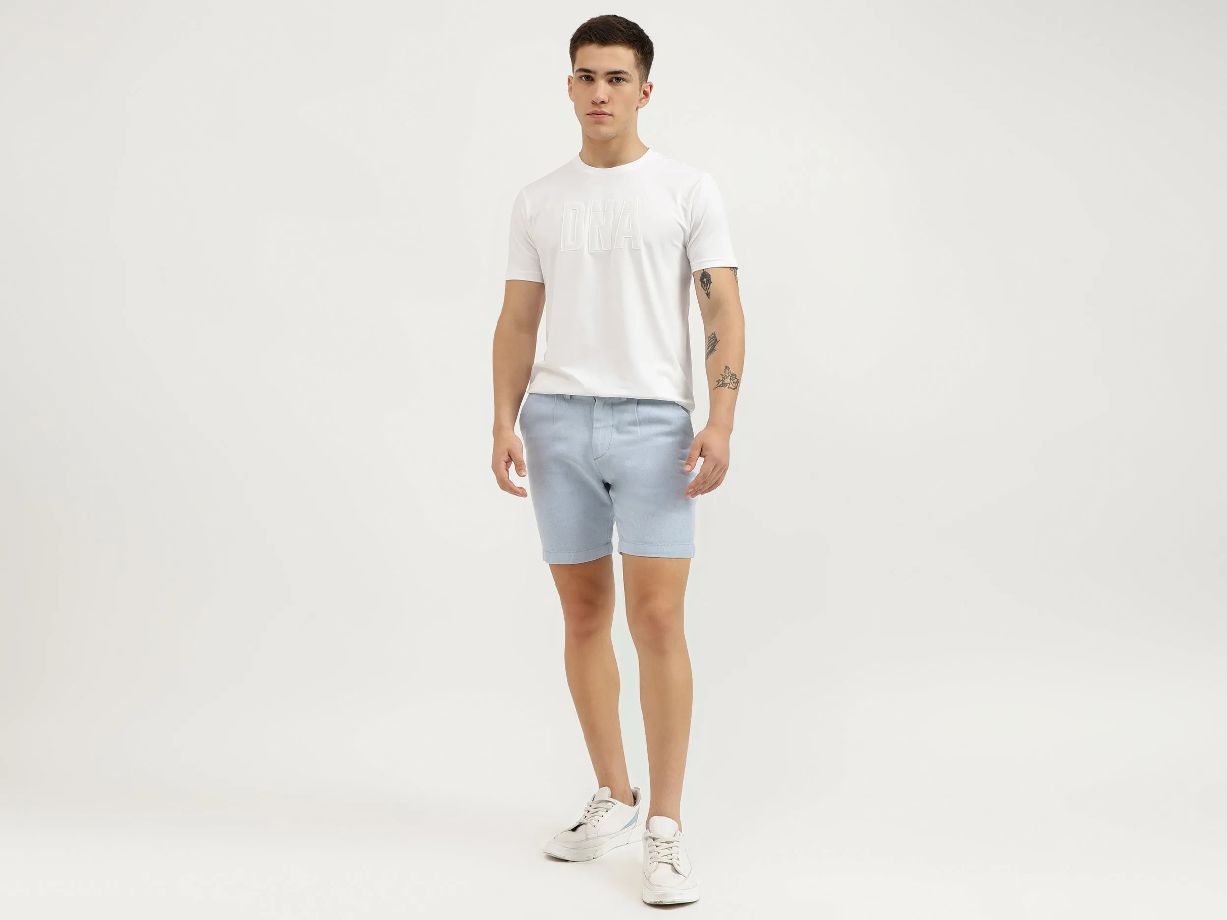 Solid Relaxed Fit Shorts