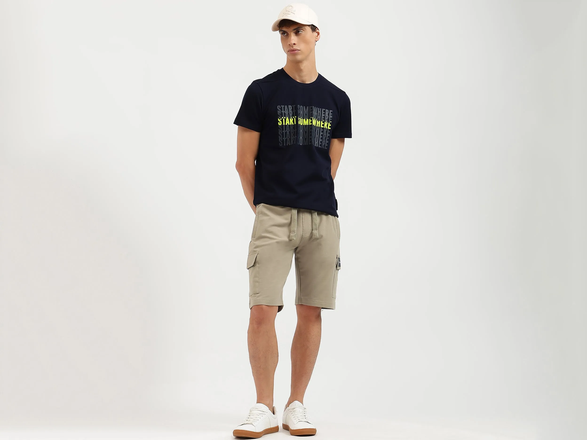 Solid Relaxed Fit Shorts