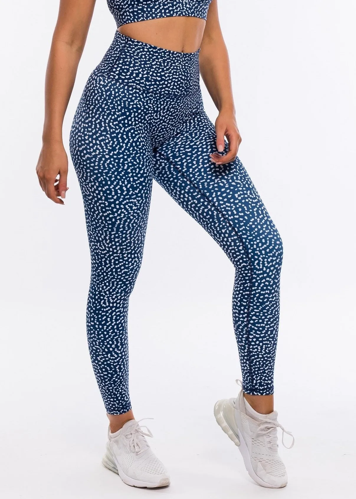 Speckle Leggings - Navy