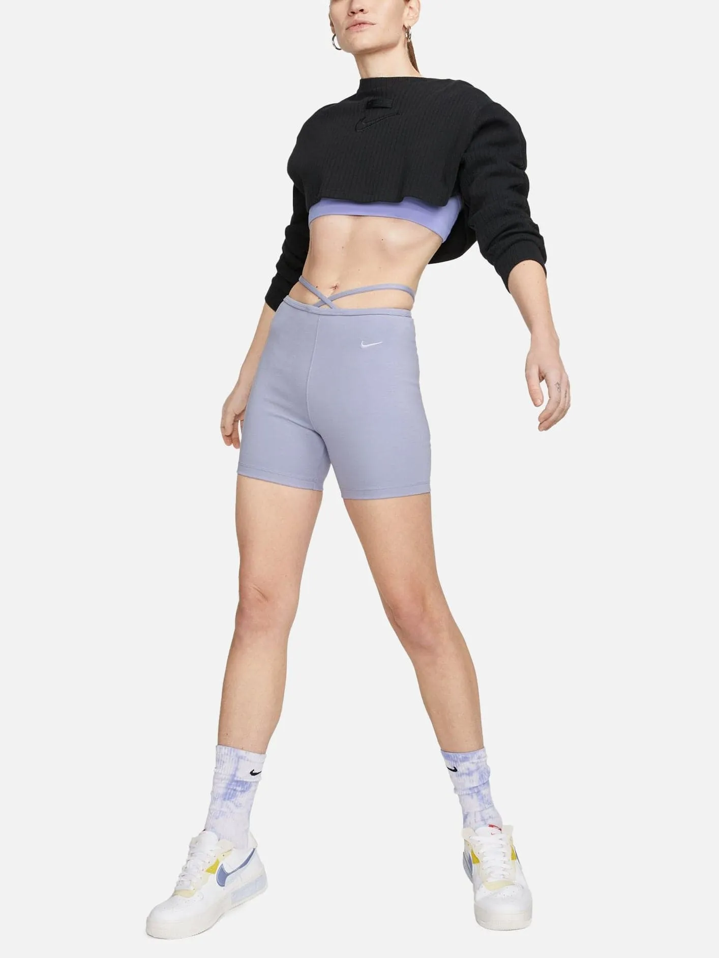 Sportswear Everyday Modern Biker Shorts - Purple