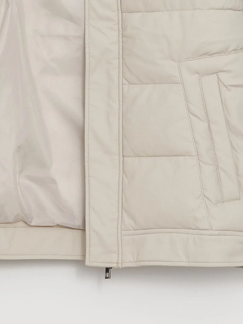 Standard Mold Stand Collar Men Puffer Coat