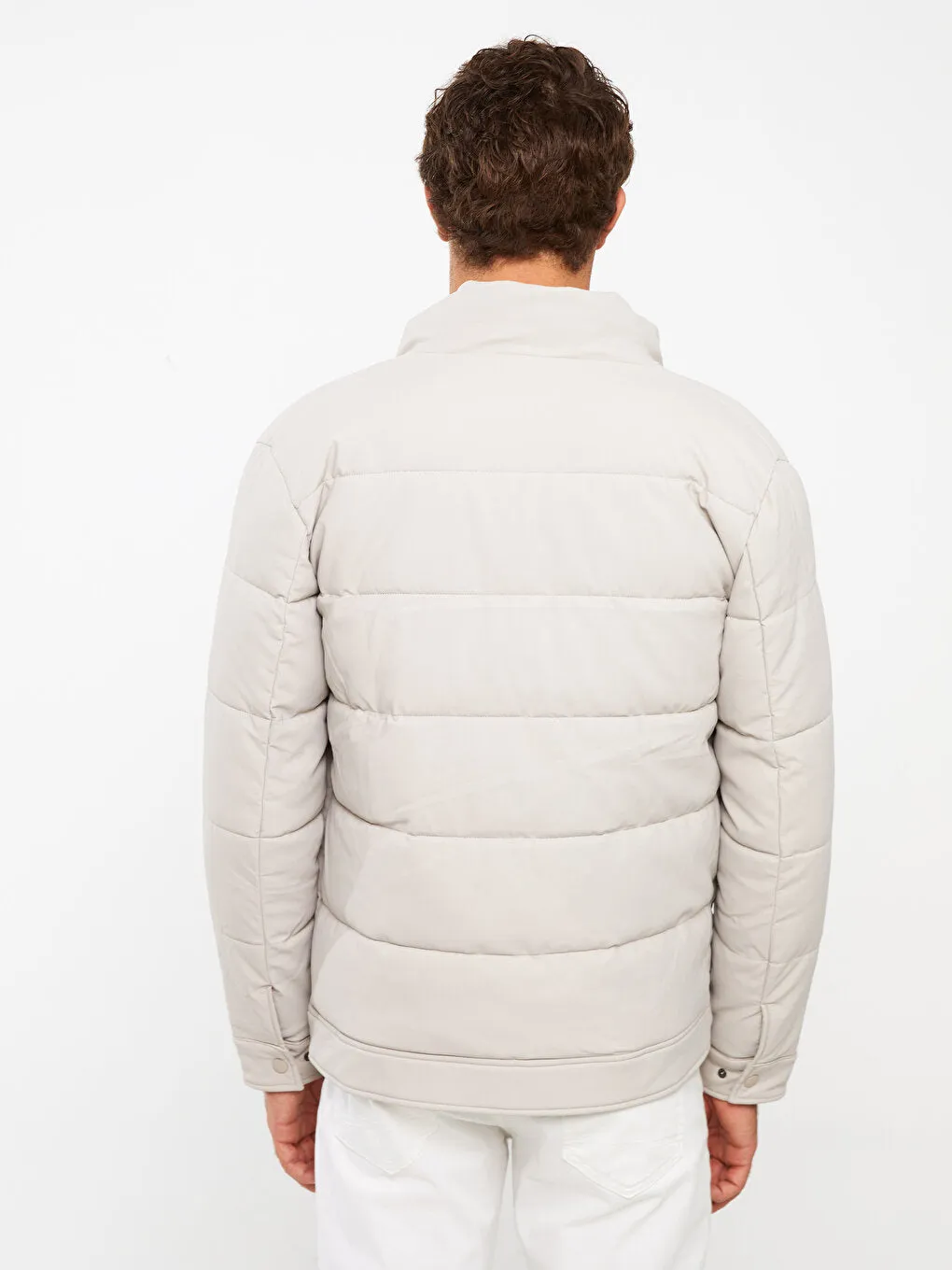 Standard Mold Stand Collar Men Puffer Coat