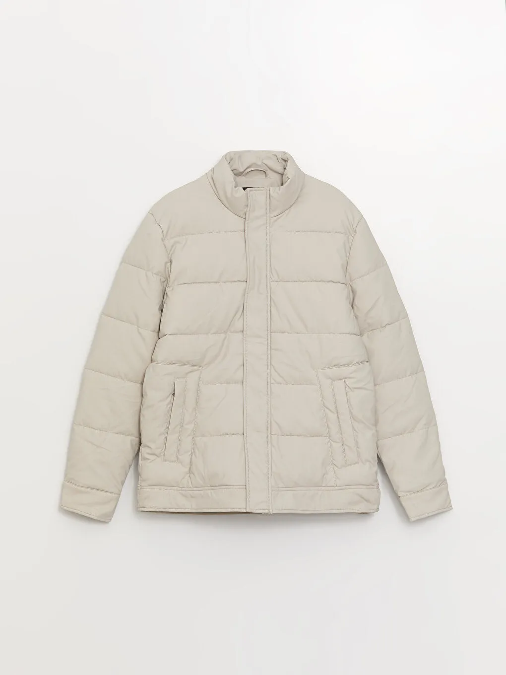 Standard Mold Stand Collar Men Puffer Coat