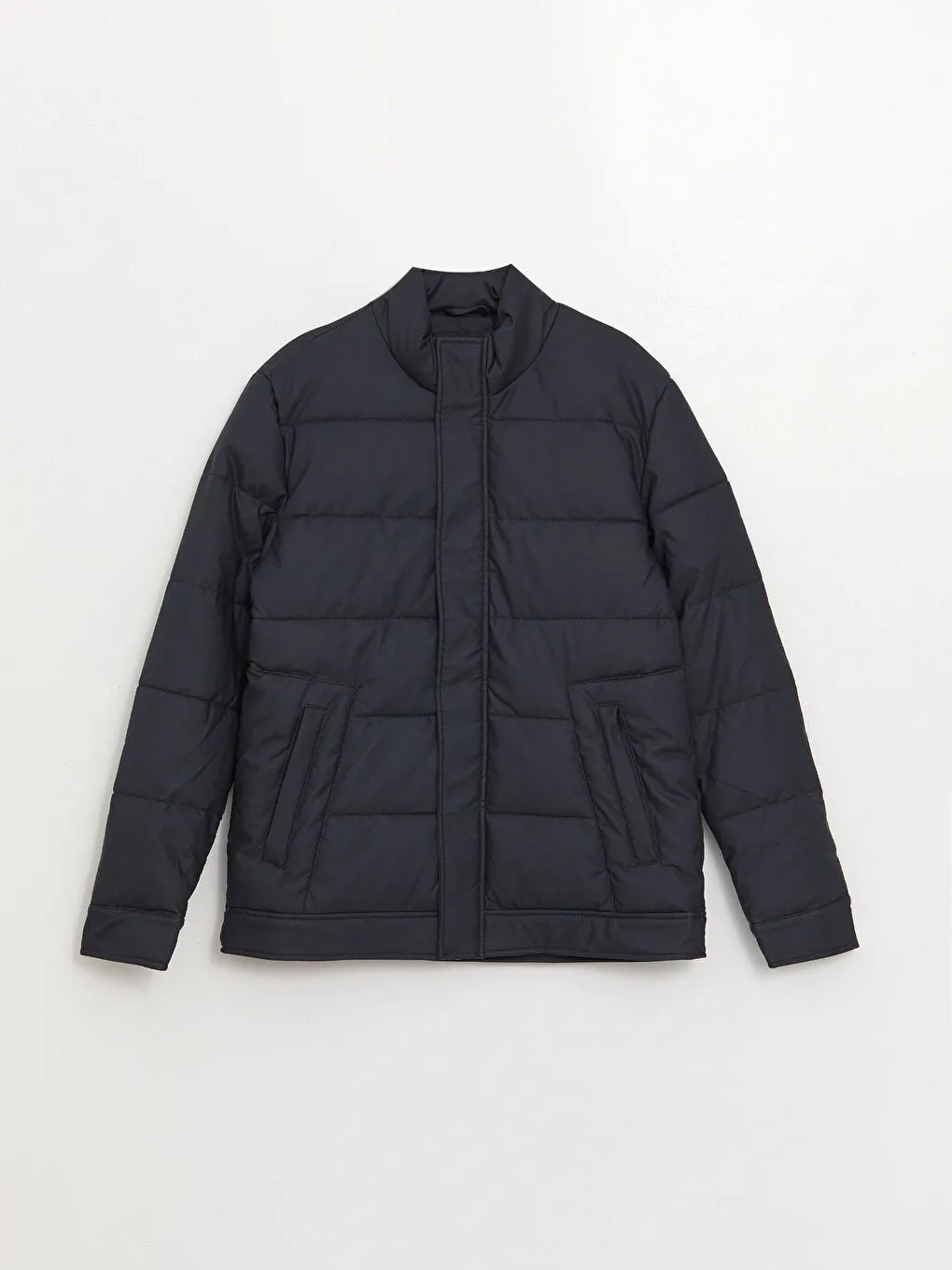 Standard Mold Stand Collar Men Puffer Coat