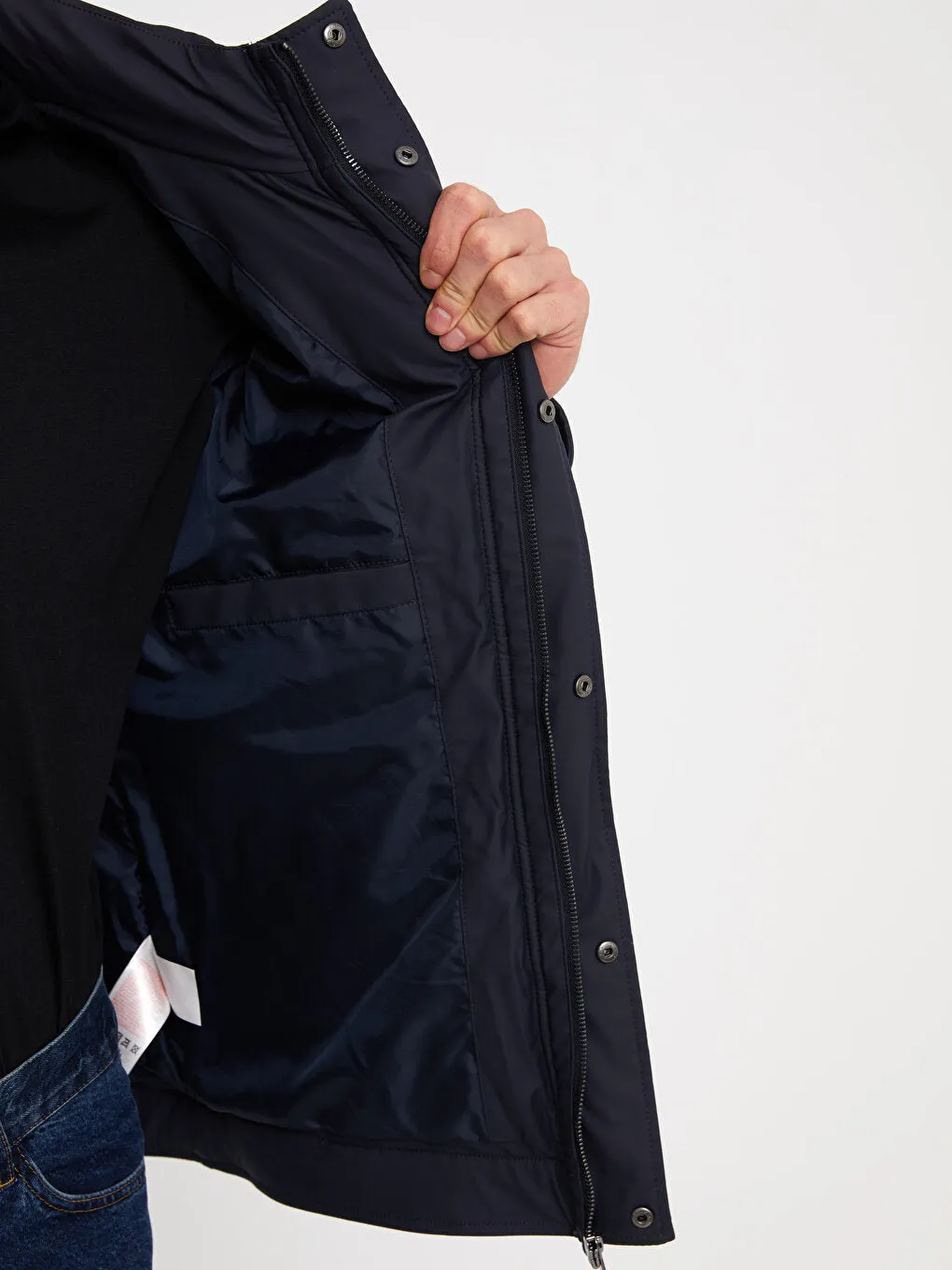 Standard Mold Stand Collar Men Puffer Coat