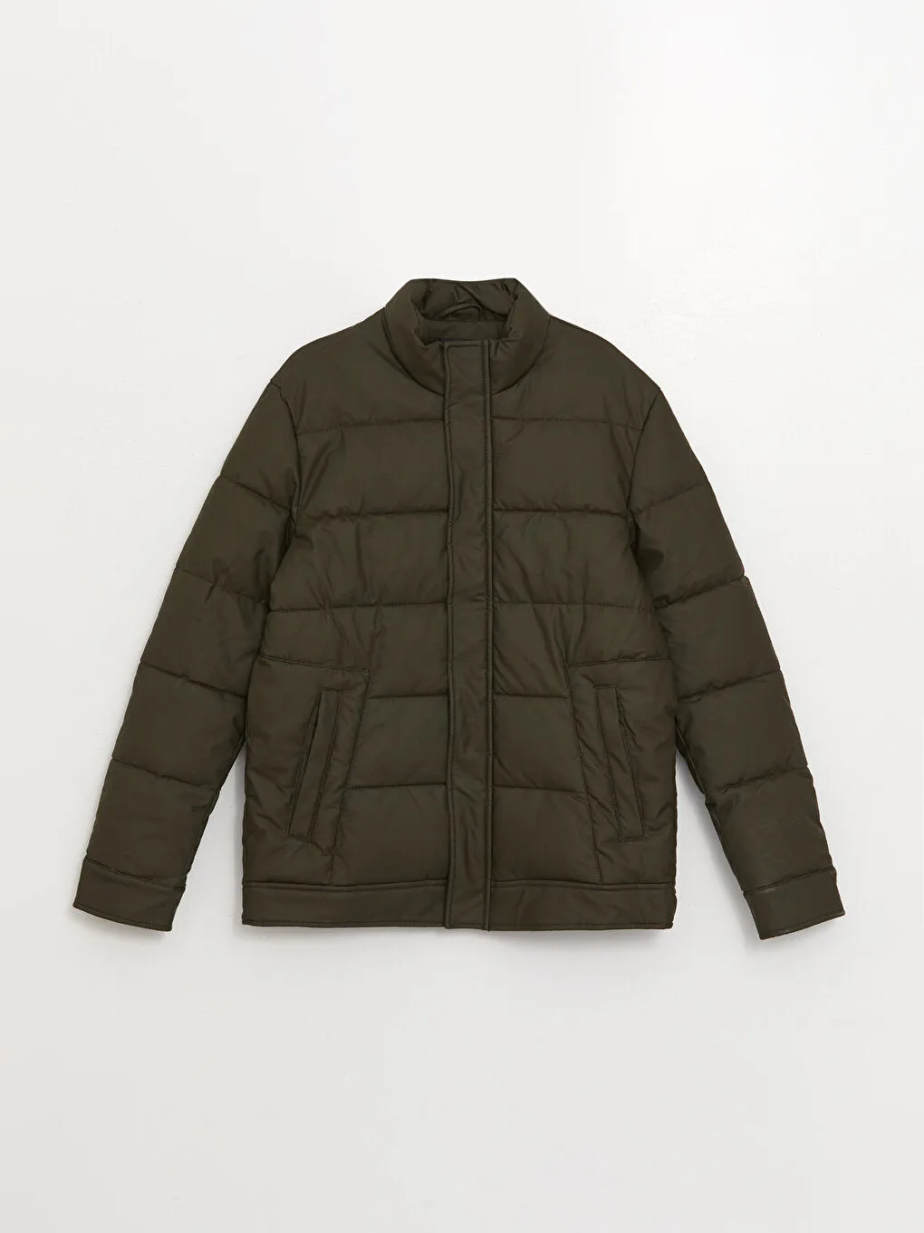 Standard Mold Stand Collar Men Puffer Coat
