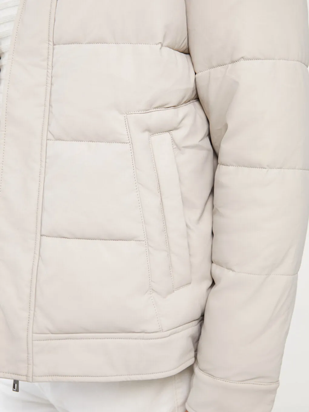 Standard Mold Stand Collar Men Puffer Coat