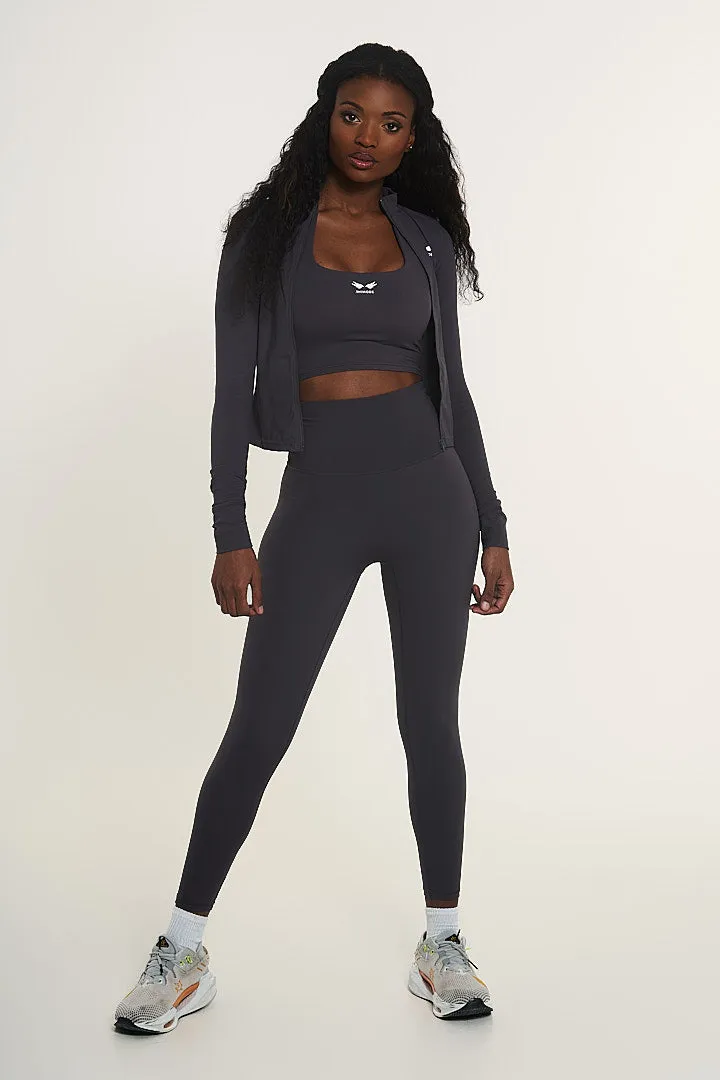 STAY BEAUTIFUL SECOND SKIN METAL GREY LEGGINGS