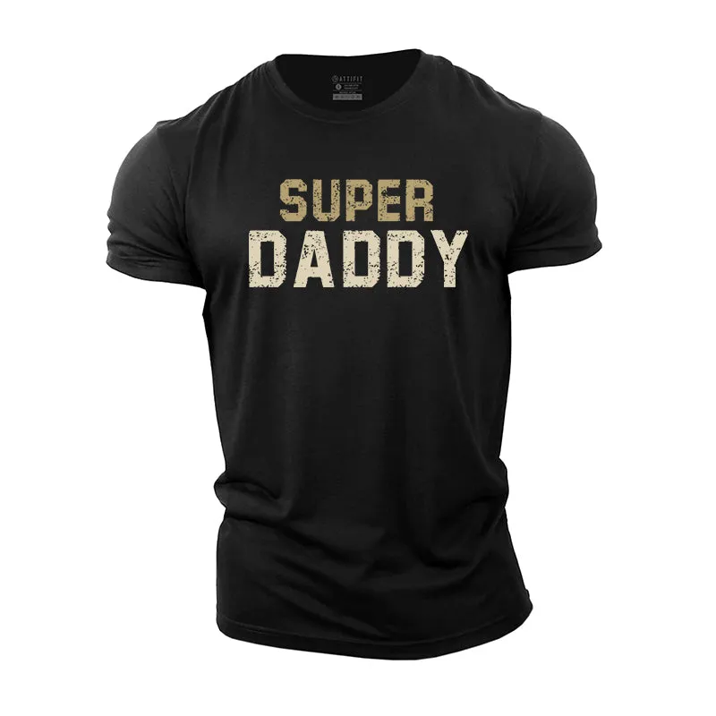 Super Daddy Graphic Cotton T-Shirt