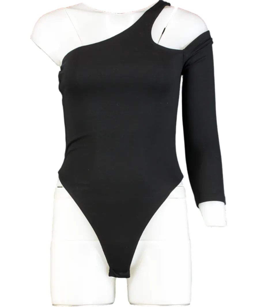 Superdown Black One-shoulder Bodysuit UK XS
