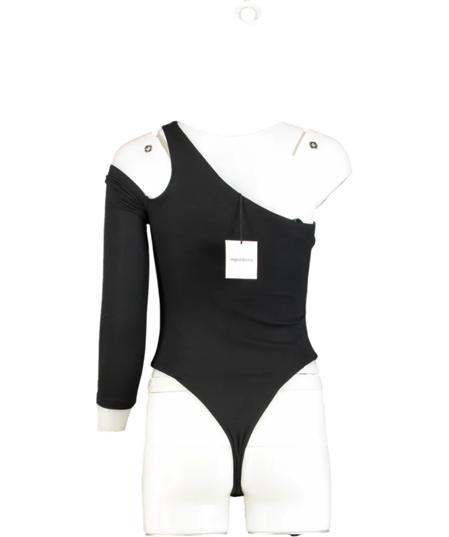 Superdown Black One-shoulder Bodysuit UK XS