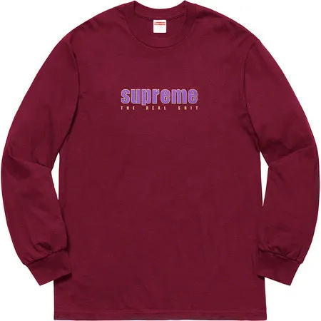 Supreme The Real Shit L/S- Burgundy