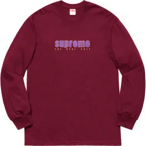 Supreme The Real Shit L/S- Burgundy