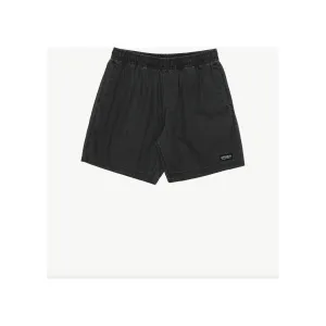 The Dopamine Organic Swim Short 18" - Black Acid Wash