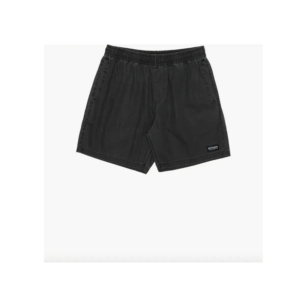The Dopamine Organic Swim Short 18" - Black Acid Wash