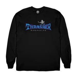 THRASHER GONZ THUMBS UP LS BLACK