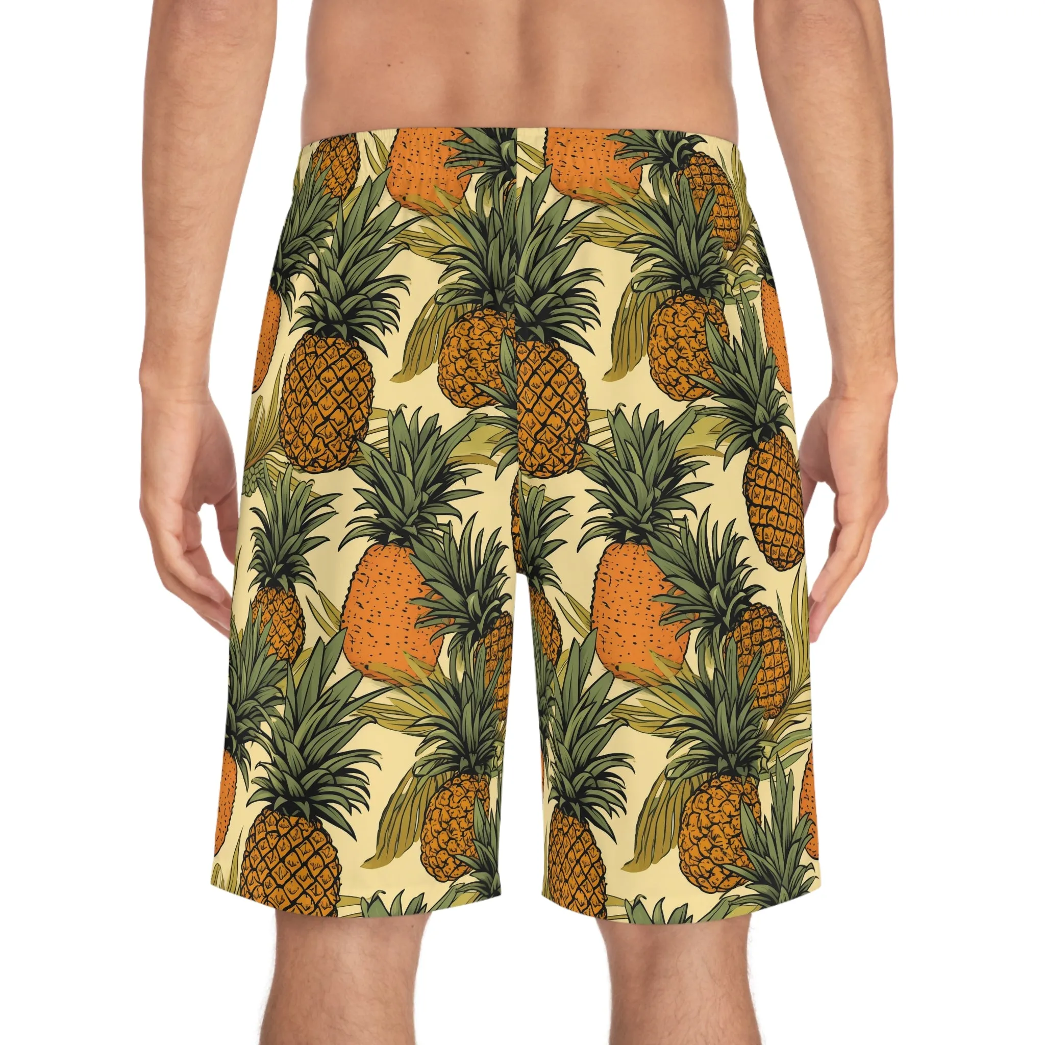 Tropical Pineapple Men's Board Shorts