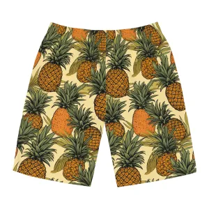 Tropical Pineapple Men's Board Shorts