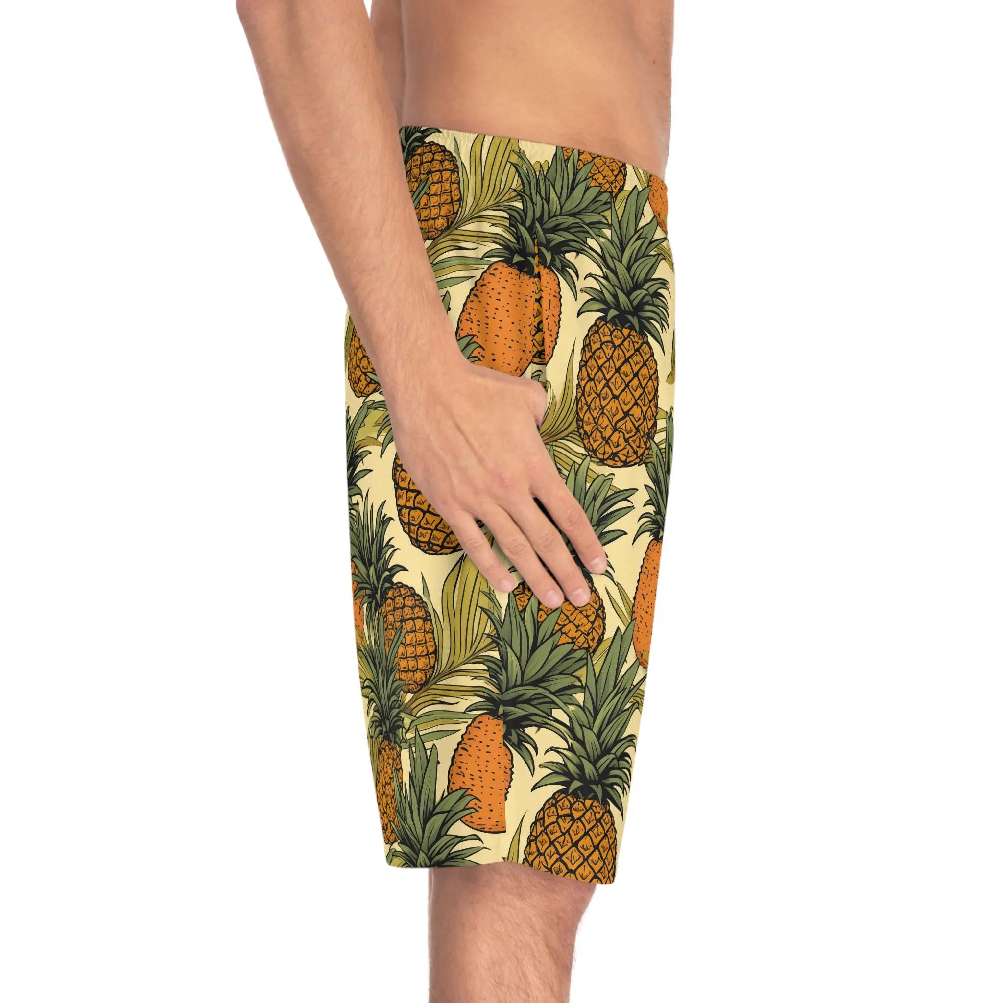 Tropical Pineapple Men's Board Shorts