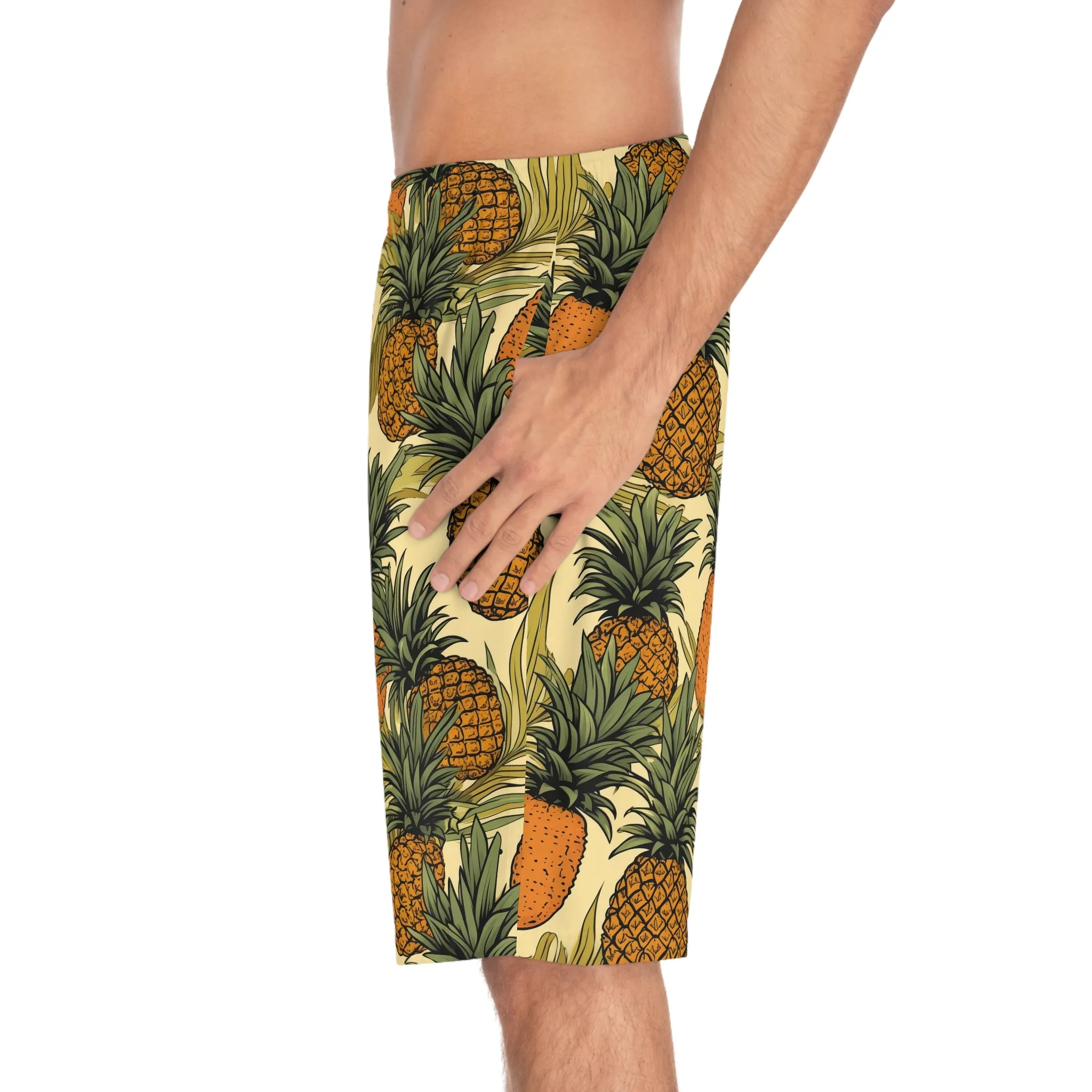 Tropical Pineapple Men's Board Shorts