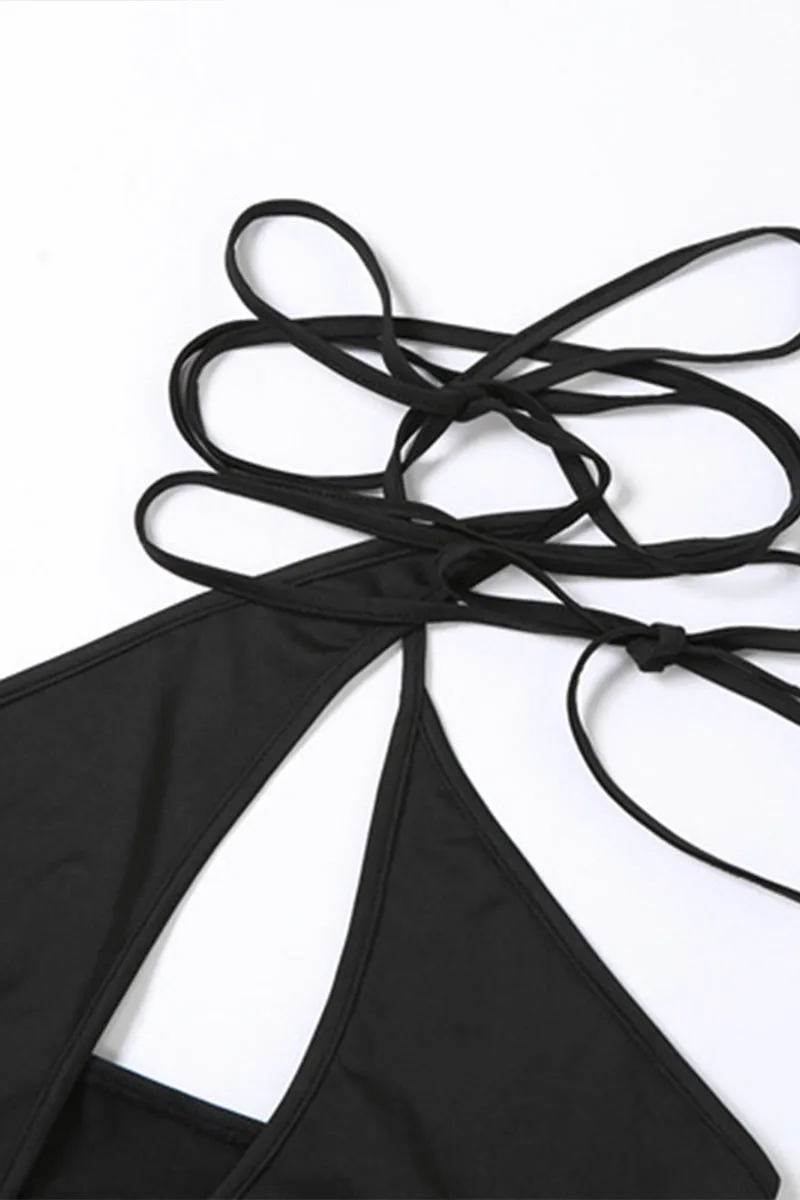 TS3245 Criss Cross Sheer Top