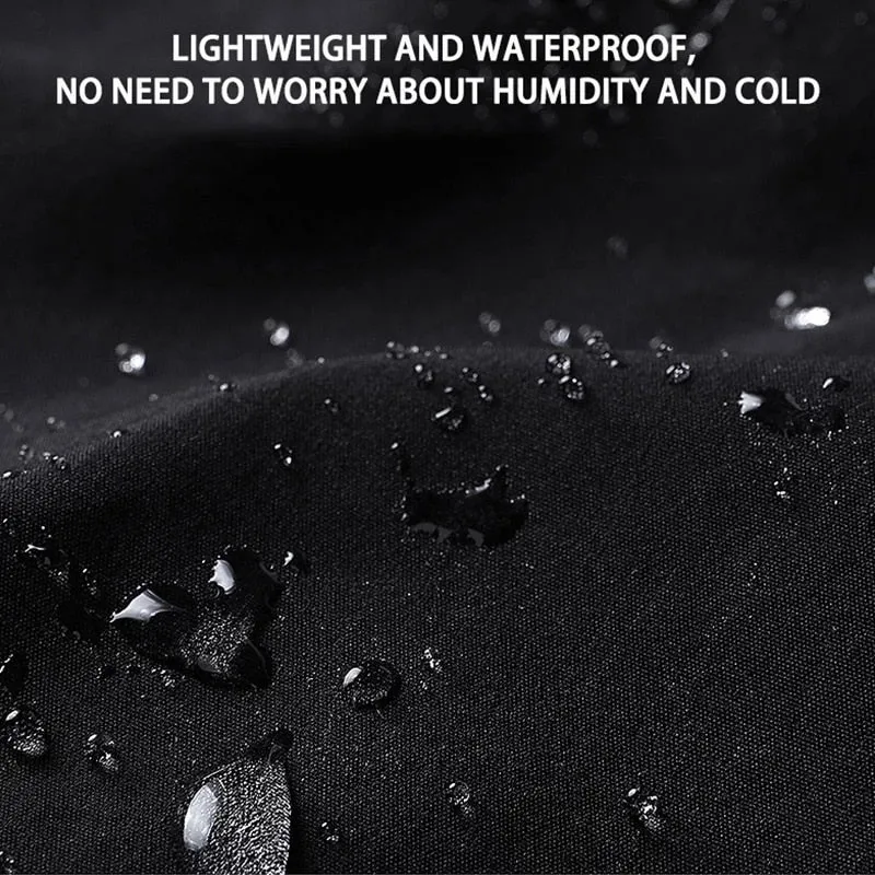 USB Heating Hooded 8 Zone Heated Men Jackets Waterproof Outdoor Coat Windbreaker