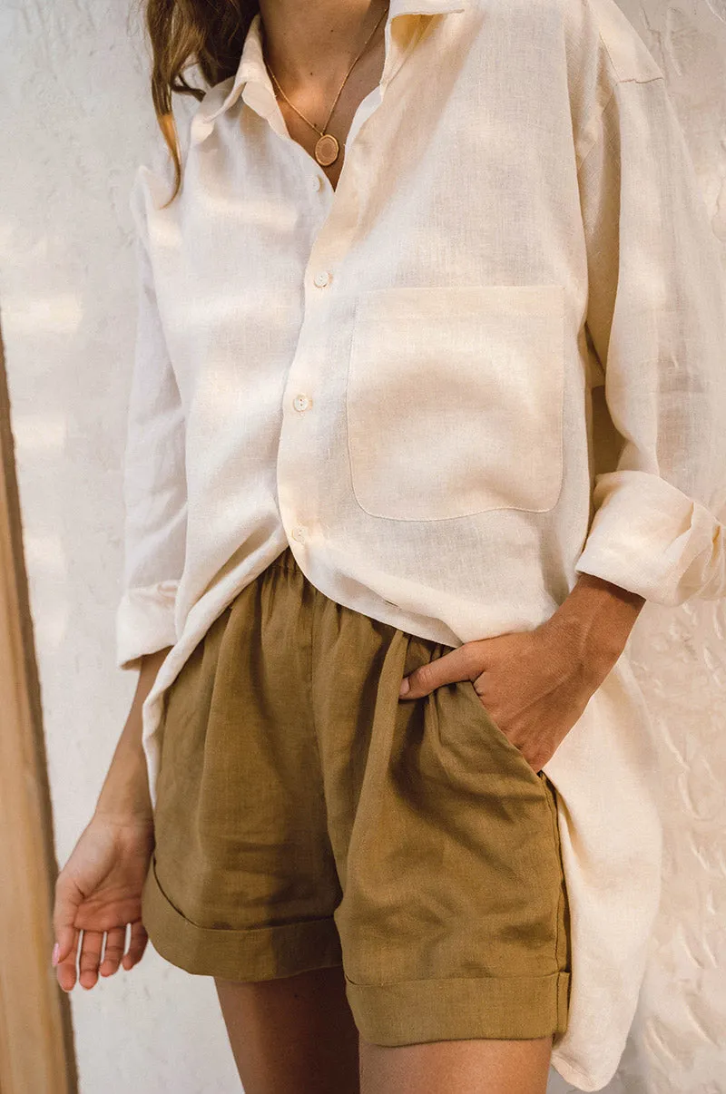 Valentina – Women’s Linen Summer Shorts