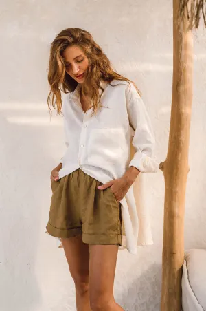 Valentina – Women’s Linen Summer Shorts