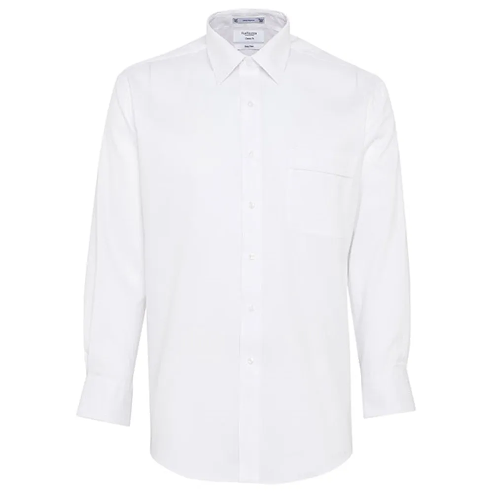 Van Heusen Mens Classic Fit Mini Herringbone Duo Cuff Shirt