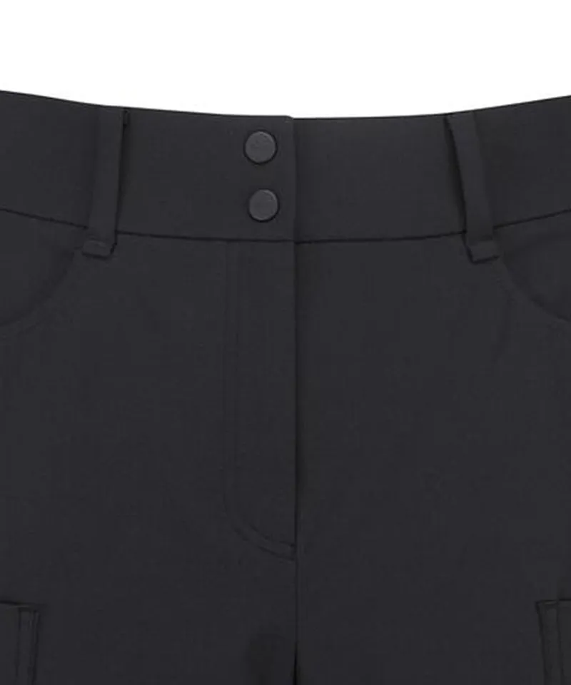 Vice Golf Atelier Women's Wrap Pocket Point Half Pants - Black