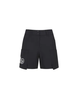 Vice Golf Atelier Women's Wrap Pocket Point Half Pants - Black