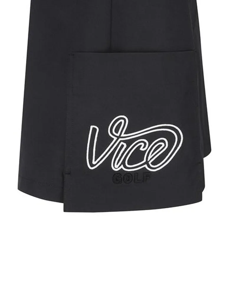 Vice Golf Atelier Women's Wrap Pocket Point Half Pants - Black