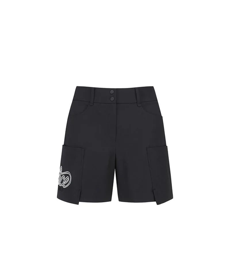 Vice Golf Atelier Women's Wrap Pocket Point Half Pants - Black