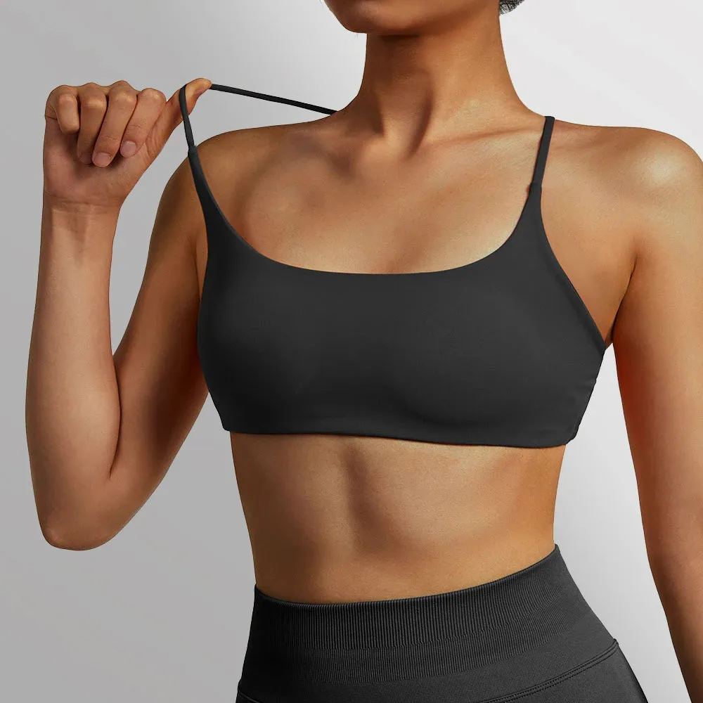 Women's Fitness Sport Top Yoga Bra - Push Up Crop Gym Top - Running Sports Bra