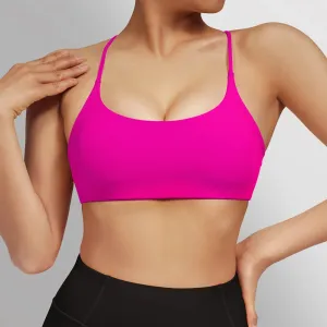Women's Fitness Sport Top Yoga Bra - Push Up Crop Gym Top - Running Sports Bra