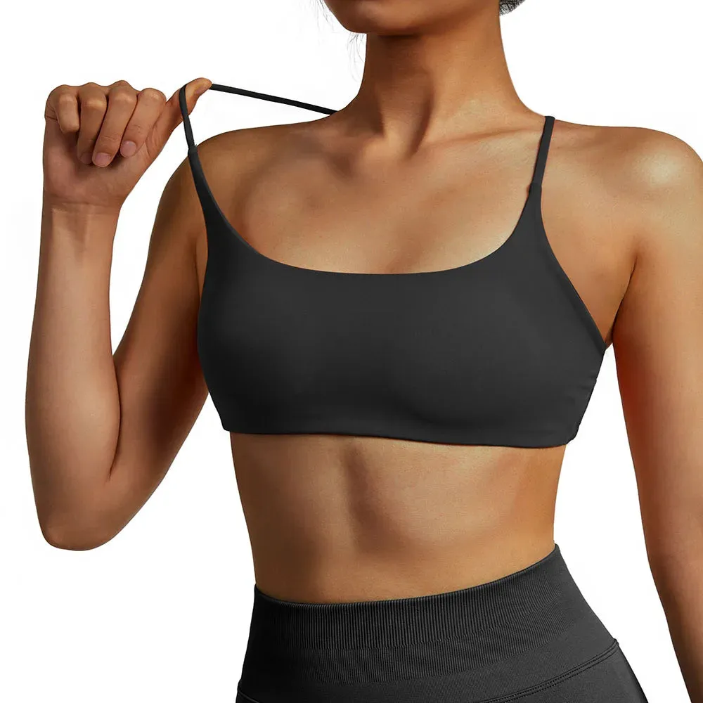 Women's Fitness Sport Top Yoga Bra - Push Up Crop Gym Top - Running Sports Bra