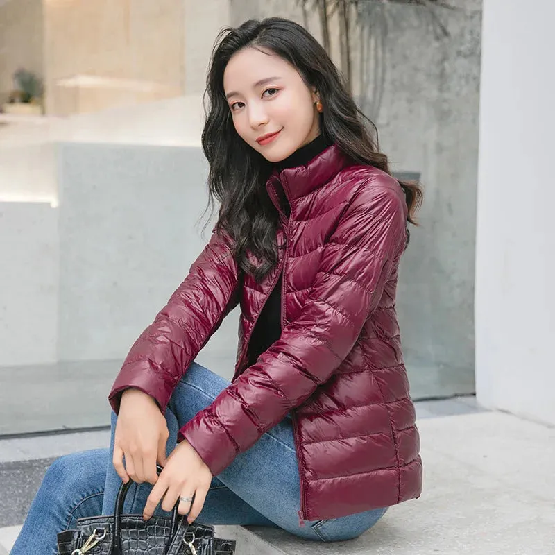 Women's Lightweight Puffer Jacket Ultra Packable Down Coat