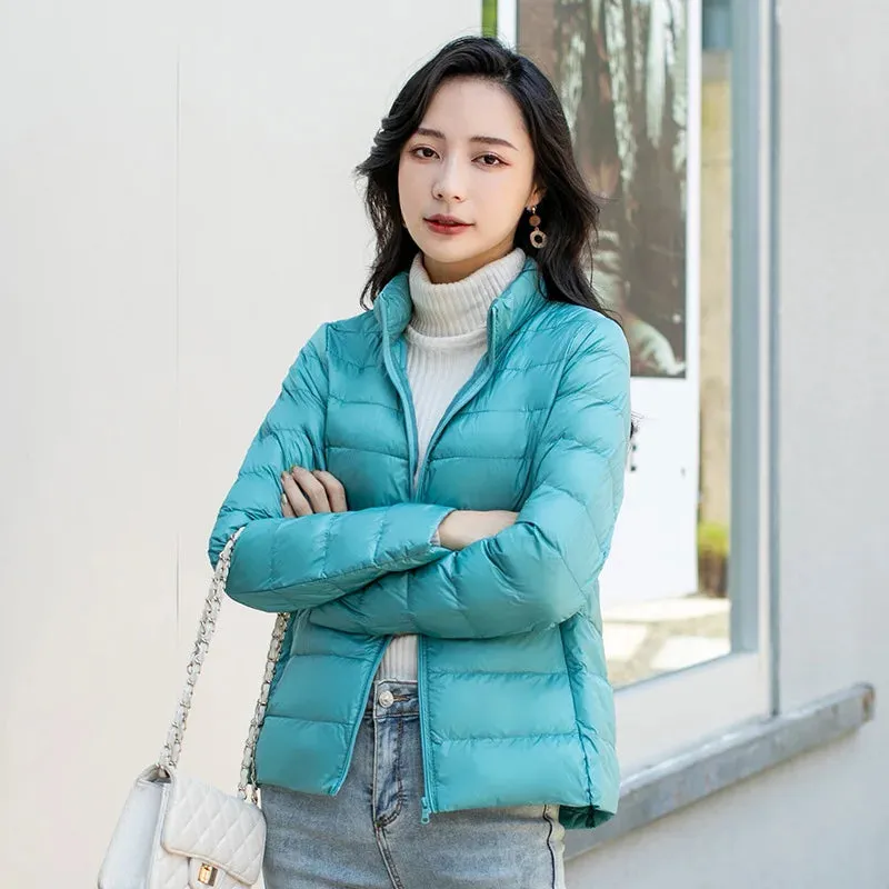 Women's Lightweight Puffer Jacket Ultra Packable Down Coat