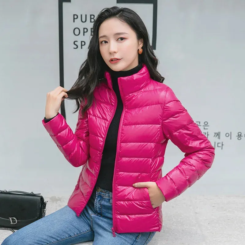 Women's Lightweight Puffer Jacket Ultra Packable Down Coat
