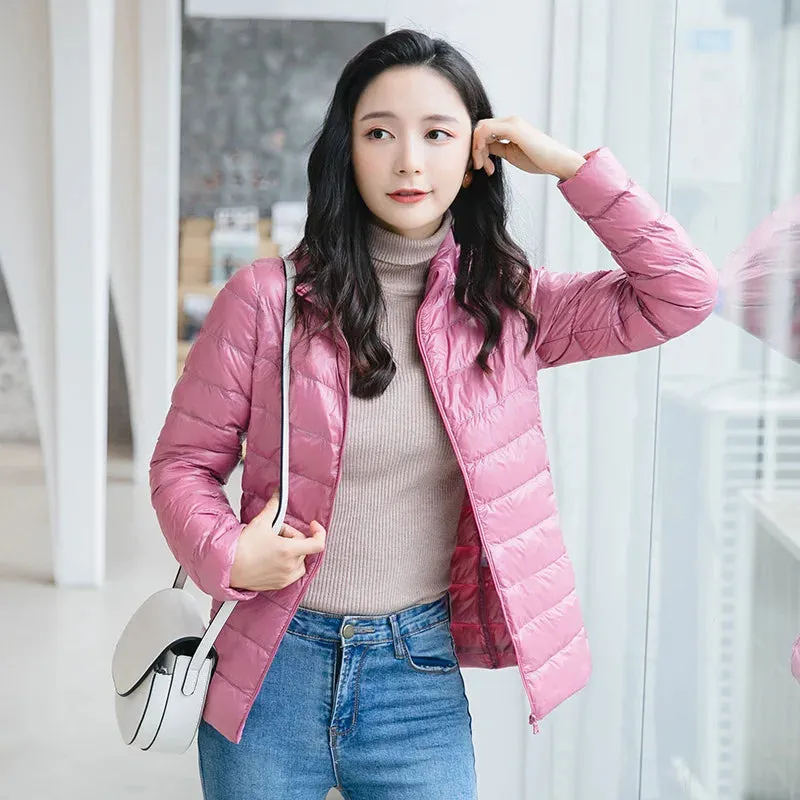 Women's Lightweight Puffer Jacket Ultra Packable Down Coat