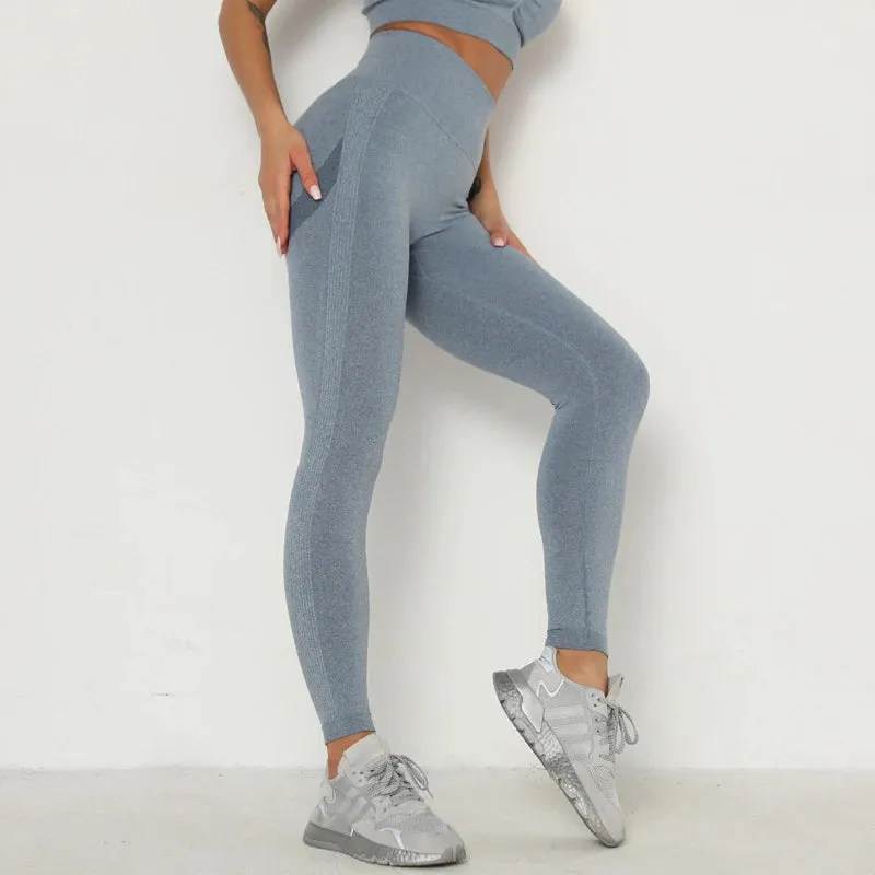 Women's Seamless Push Up Yoga Pants - Booty Tights for Fitness and Gym Workouts