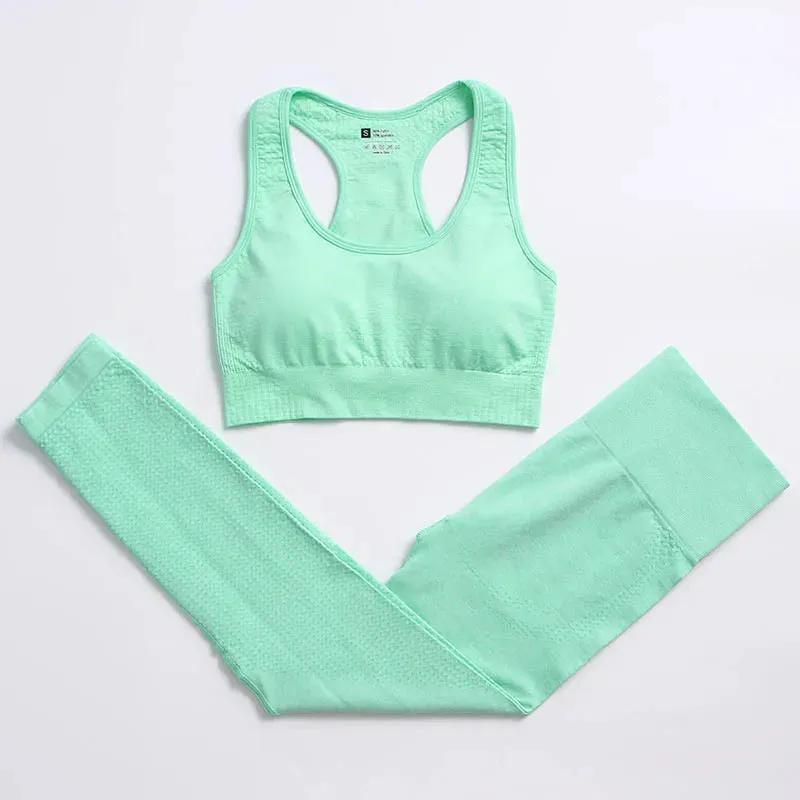 Women's Vital Seamless Yoga Set: Gym Leggings   Cropped Shirts, Fitness Sport Suit with Long Sleeve Tracksuit, Active Wear
